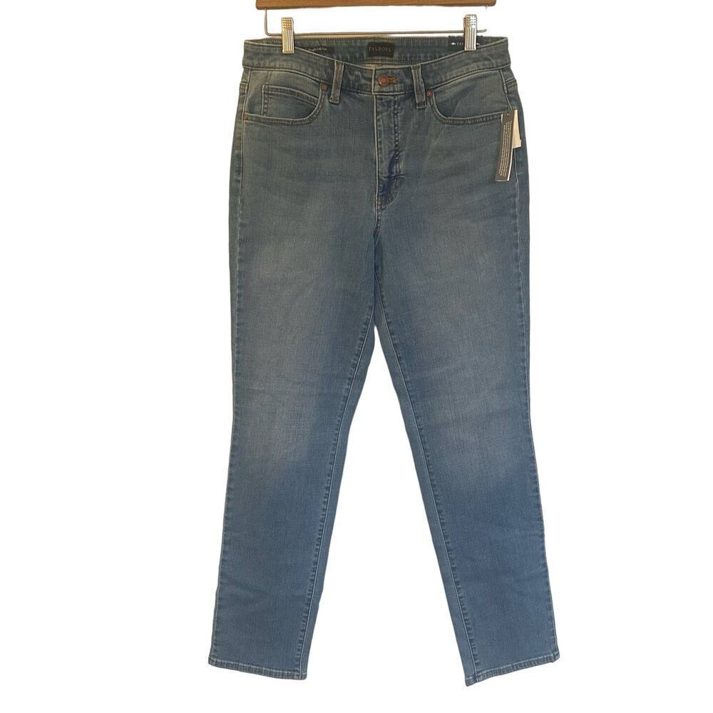 New Talbots Straight Leg Jeans sz 8 Women's Straight Leg Jeans medium wash